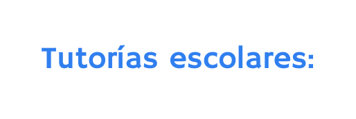 Tutorías escolares